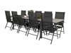 Tisch und Stühle Dallas 3032 (Schwarz + Grau)
