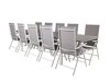Tisch und Stühle Dallas 3032 (Weiss + Grau)