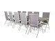Conjunto de mesa e cadeiras Dallas 3032 (Branco + Cinzento)