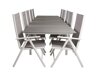 Σετ Τραπέζι και καρέκλες Dallas 3032 (Άσπρο + Γκρι)