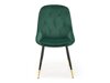 Καρέκλα Houston 996 (Σκούρο πράσινο + Μαύρο)