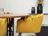 Маса и столове за трапезария Dallas 310 (Жълт + Черен)