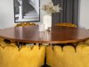 Маса и столове за трапезария Dallas 311 (Жълт + Черен)