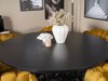 Маса и столове за трапезария Dallas 312 (Жълт + Черен)
