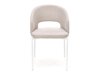 Καρέκλα Houston 1266 (Κρεμ + Άσπρο)