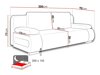 Kavč z ležiščem Comfivo 144 (Lux 05 + Lux 06)