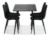 Маса и столове за трапезария Scandinavian Choice 812 (Черен)