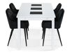 Маса и столове за трапезария Scandinavian Choice 808 (Черен)