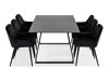 Маса и столове за трапезария Scandinavian Choice 800 (Черен)