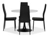 Conjunto de comedor Scandinavian Choice 760 (Blanco + Negro)