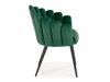 Καρέκλα Houston 976 (Σκούρο πράσινο + Μαύρο)