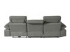 Ρυθμιζόμενος γωνιακός καναπές Denton 698 (Γκρι)