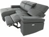 Ρυθμιζόμενος γωνιακός καναπές Denton 699 (Γκρι)