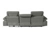 Ρυθμιζόμενος γωνιακός καναπές Denton 701 (Γκρι)