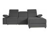Ρυθμιζόμενος γωνιακός καναπές Denton 710 (Ανθρακί)