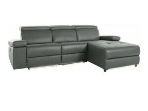 Ρυθμιζόμενος γωνιακός καναπές Denton 714 (Γκρι)