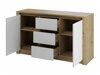 Wohnzimmer-Sets Parma C109 (Artisan Eichenholzoptik + Weiß)