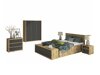 Schlafzimmer-Set Parma C112 (Artisan Eichenholzoptik + Grau)