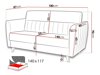 Καναπές κρεβάτι Columbus 139 (Kronos 04)