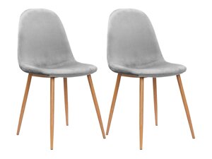 Набор стульев Denton 759 (Светло-серый + Дуб)
