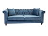 Chesterfield sofá Dallas 255 (Azul)