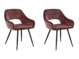 Conjunto de cadeiras Denton 778 (Preto + Rosé)