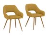 Kėdžių komplektas Denton 779 (Geltona + Ąžuolas)