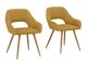 Καρέκλα Denton 779 (Κίτρινο + Δρυς)
