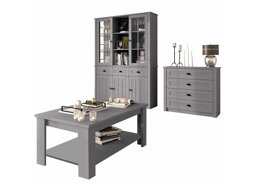 Set mobili soggiorno Parma A163 (Grigio)