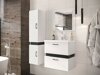 Επιτοίχιο ντουλάπι μπάνιου Hartford C106 (Άσπρο + Μαύρο)