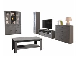 Set mobili soggiorno Parma A164 (Grigio)