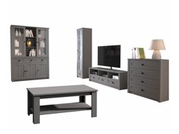 Set mobili soggiorno Parma A164 (Grigio)