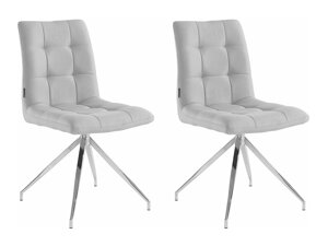 Набор стульев Denton 793 (Серый + Серебряный)