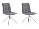 Conjunto de cadeiras Denton 793 (Antracite + Prata)