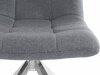 Καρέκλα Denton 793 (Ανθρακί + Ασημί)