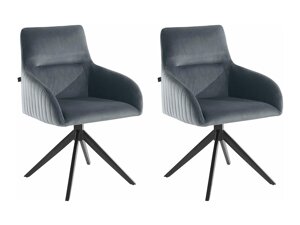 Набор стульев Denton 795 (Чёрный + Серый)