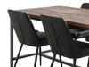 Маса и столове за трапезария Parkland 249 (Кафяв + Черен)