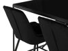 Маса и столове за трапезария Parkland 377 (Черен)