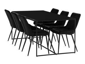 Маса и столове за трапезария Parkland 271 (Черен)