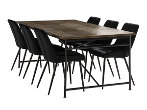 Маса и столове за трапезария Parkland 282 (Черен)