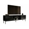 Mueble TV Charlotte 166 (Negro + Negro brillante)