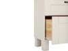 Mueble de lavabo de pie Denton BA106 (Blanco + Miel de roble)