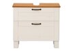 Mueble de lavabo de pie Denton BA106 (Blanco + Miel de roble)