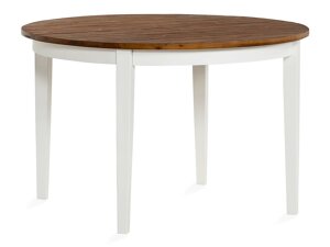 Τραπέζι Riverton 692 (Άσπρο + Παλαιωμένο χρώμα ξύλου)