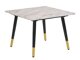 Pomoćni stol Denton 821 (Crna + Zlatno + Sivi mramor)