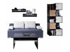 Set mobili soggiorno Providence H120 (Bianco + Grafite + Rovere Artisan)