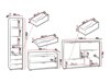 Möbel-Set Providence H121 (Weiß + Graphit + Artisan Eichenholzoptik)