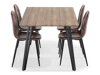 Маса и столове за трапезария Scandinavian Choice 845 (Кафяв)