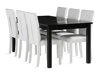 Маса и столове за трапезария Parkland 300 (Черен)