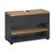 Mueble de lavabo de pie Denton 1025 (Antracita + Roble)